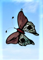 butterfly stained glass suncatcher